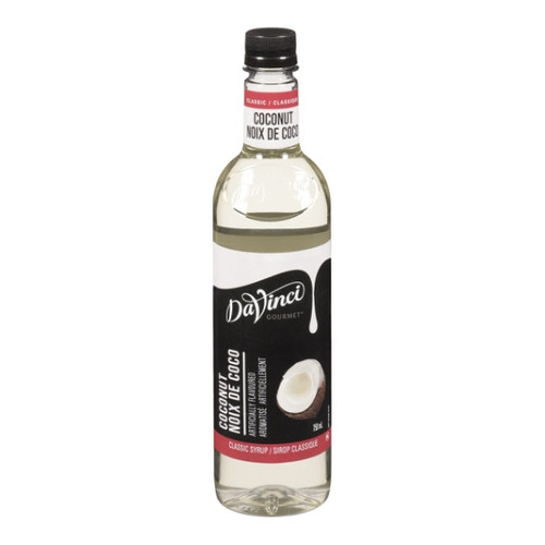 Davinci Gourmet Syrup Coconut Flavored, 750 Milliliter, 4 Per Case